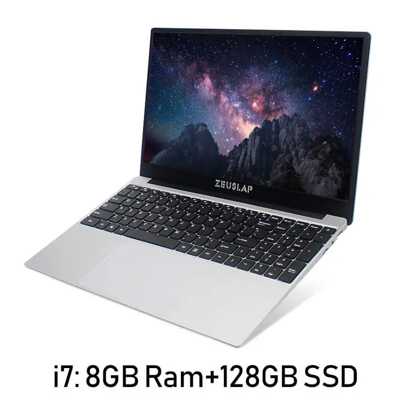 ZEUSLAP 15,6 дюймов Intel Core i7 8 ГБ ОЗУ до 1 ТБ SSD 1920*1080P FHD Win10 двухдиапазонный wifi нетбук i7 ноутбук компьютер - Цвет: i7 128gb ssd