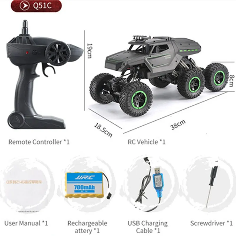 6WD RC автомобиль Обновление версии 2,4 г Радио пульт дистанционного управления Управление машине игрушечный автомобиль высокого Скорость грузовик внедорожный грузовик Детские игрушки - Цвет: A