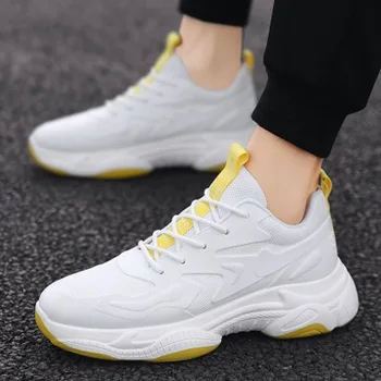 

2019 new autumn men's shoes Korean version of the tide men's sports shoes breathable running mesh wild student tide shoes