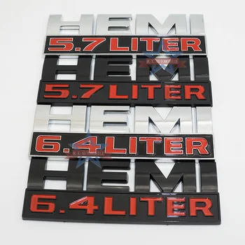 

1pcs ABS HEMI 5.7 6.4LITER Car stickers emblem Badge car styling for Jeep Compass Patriot Grand Cherokee Dodge Journey caliber