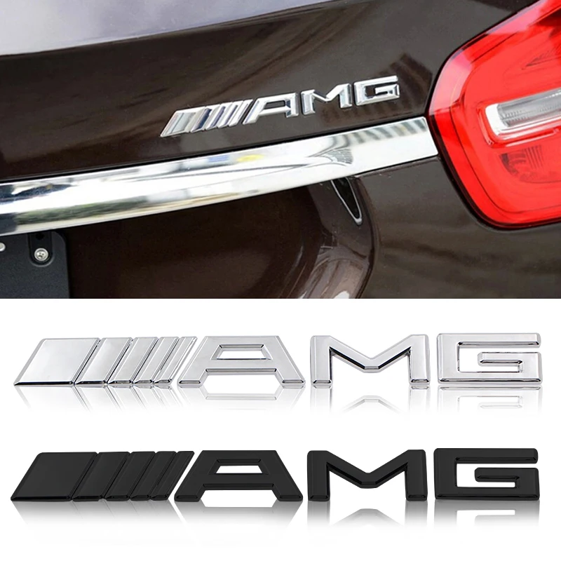

1pcs Car body sticker Car badge Trunk stickers For Mercedes-Benzs AMG CLK CLA A180 A200 A300 S300 S350 C200 Automotive Goods