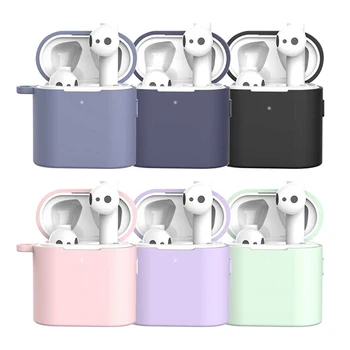 

3-piece Suit For Xiaomi Air2 Wireless Earphone Cover Silicone Color Bluetooth Headset Storage Case For Xiaomi Air2 Headset Box