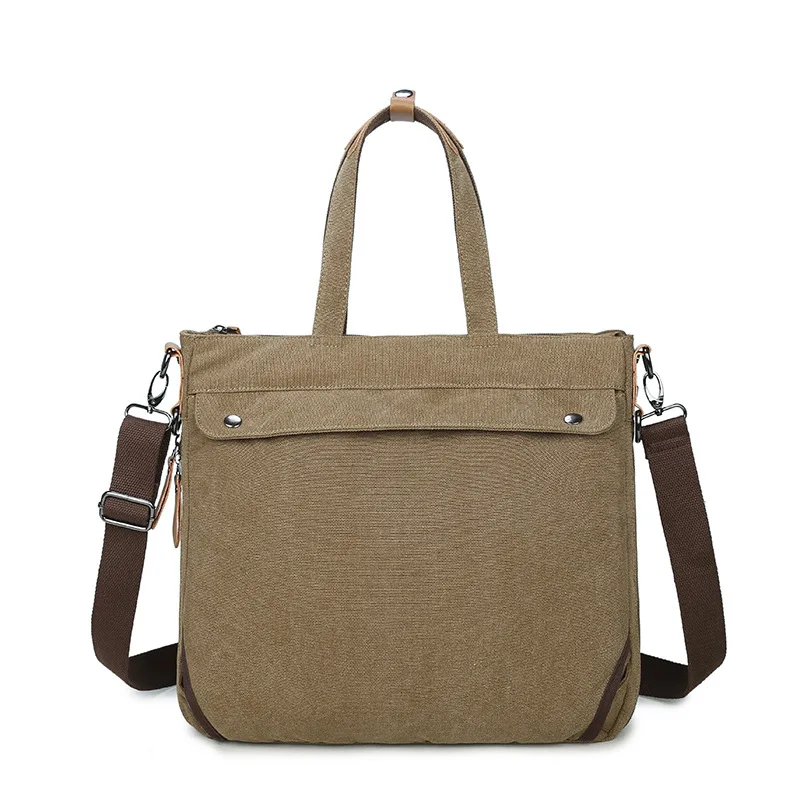 

Men Shoulder Oblique Handbag Multi-functional Canvas Computer Backpack Top Grade Briefcase