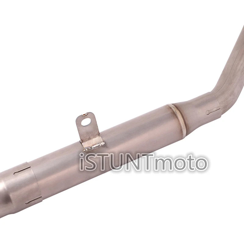 Слипоны для CFMoto NK 250 250NK NK250 мотоциклетные выхлопные трубы модифицированный титановый сплав Передняя средняя Соединительная труба титановый сплав