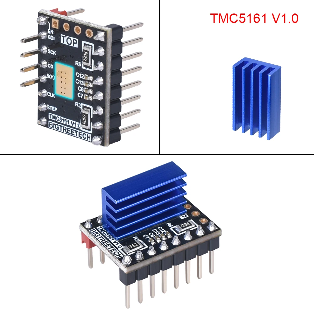 5 шт. TMC2209 TMC2208UART TMC2130SPI TMC5160 Драйвер шагового двигателя для 3D принтера плата