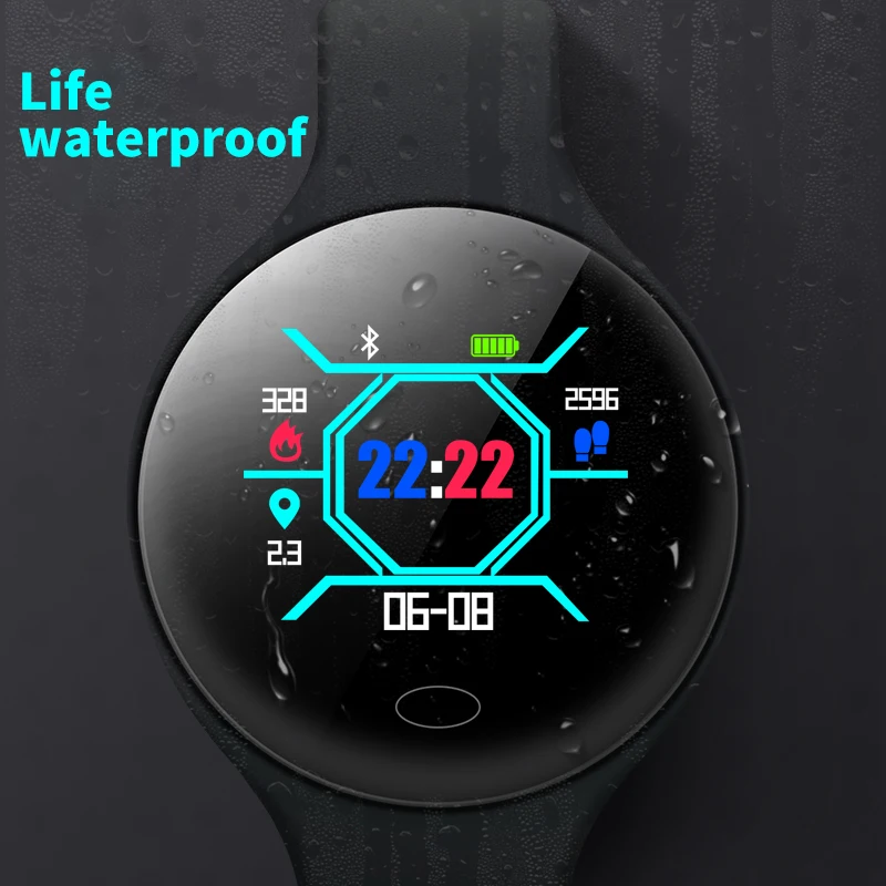 SL1 Bluetooth сенсорные Смарт часы спортивные Шагомер IP67 водонепроницаемые с