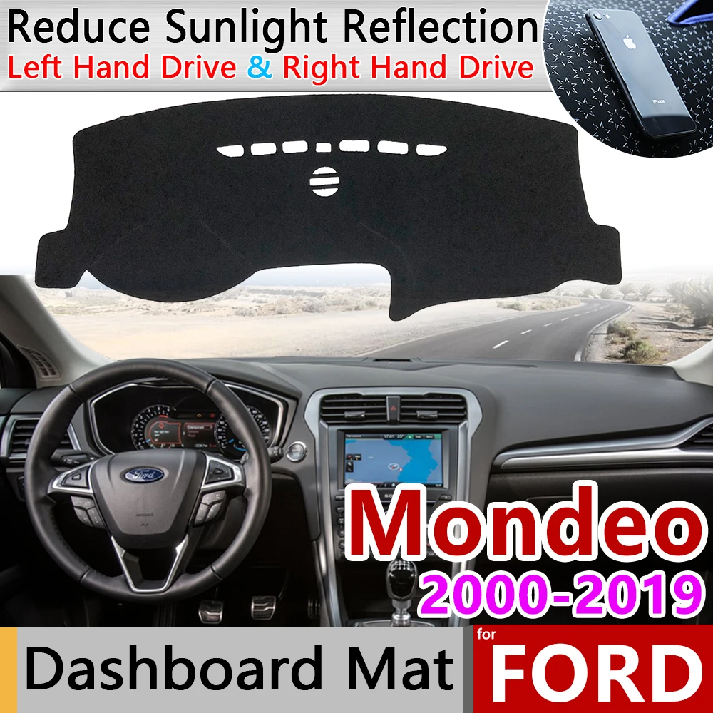 Для Ford Mondeo MK3 MK4 MK5 2000~ Противоскользящий коврик для приборной панели Защита от солнца коврик для ковров аксессуары 2004 2006 2008 2012