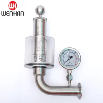 

Sanitary safety overflow valve beer can valve pressure gauge