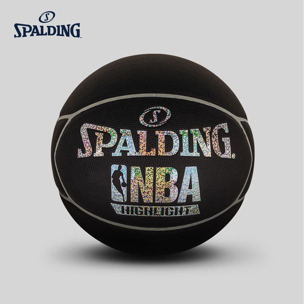 spalding silver basketball