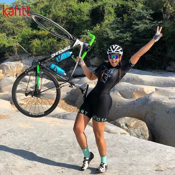 

2020 Pro Team Triathlon Costume Women Black Cycling Jersey Skinsuit Jumpsuit Maillot Cycling Clothing Cycling Set