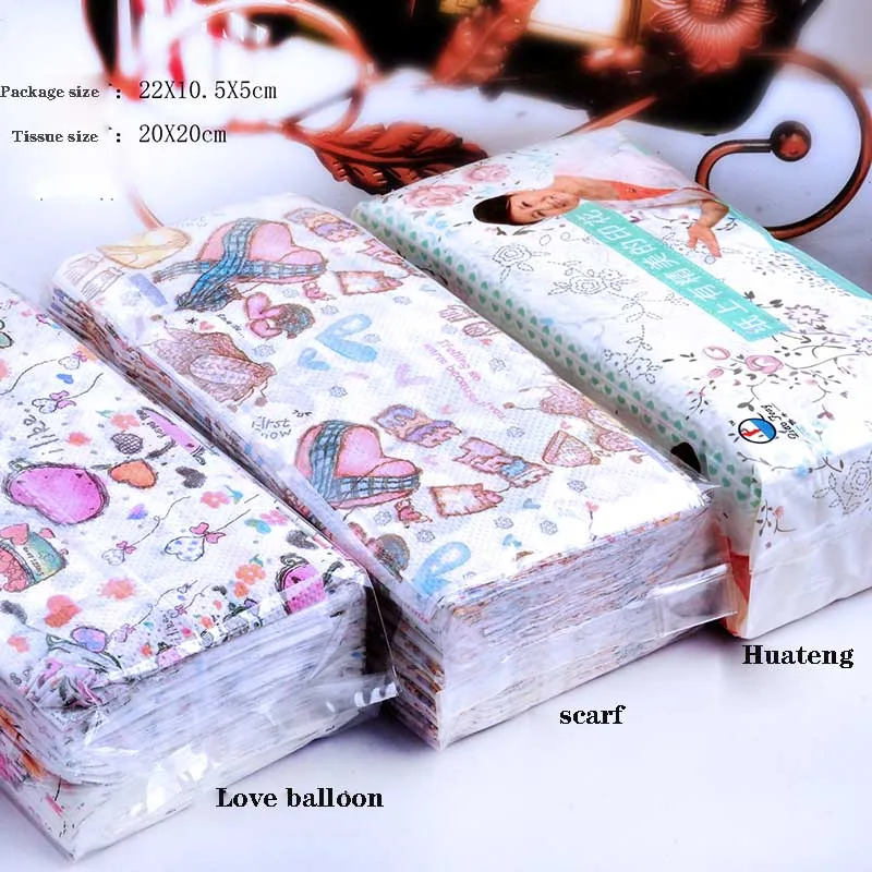 2 Pack Of Printing Paper Colored Facial Tissue 150 Household Paper Toilet Napkin Car
