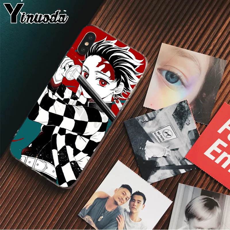 Yinuoda Demon Slayer Kimetsu no Yaiba Colorful Cute Phone Accessories Case for Apple iPhone 8 7 6 6S Plus X XS MAX 5 5S SE XR - Цвет: A3