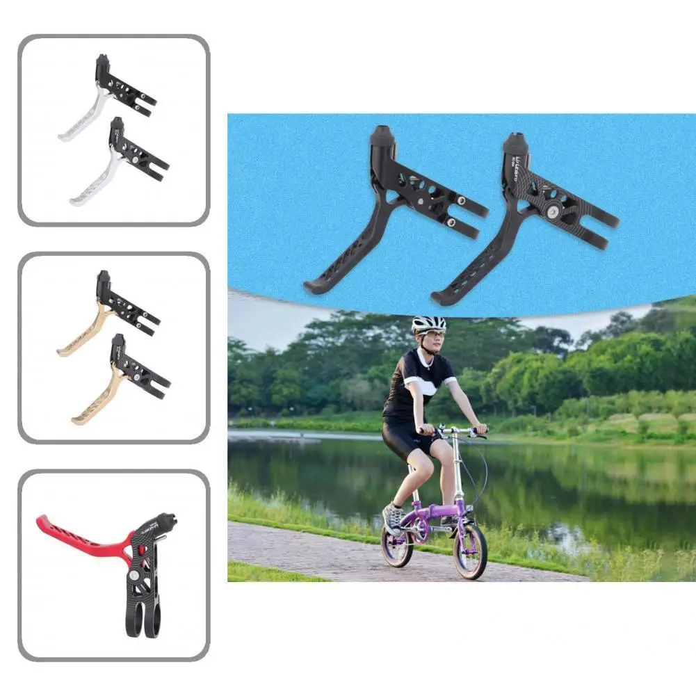 1 Pair Brake Handle Levers Strong Bike Accessory Comfortable Grip