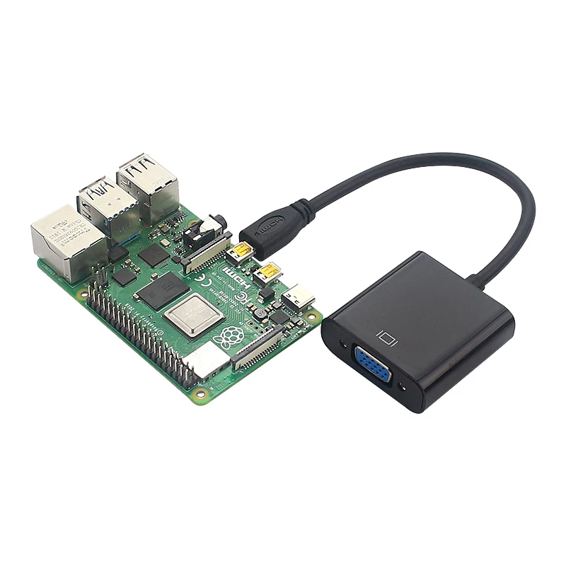 Адаптер Raspberry Pi 4 Micro HDMI в VGA Кабель адаптер с аудиокабелем кабель USB для XBOX PS 3/4