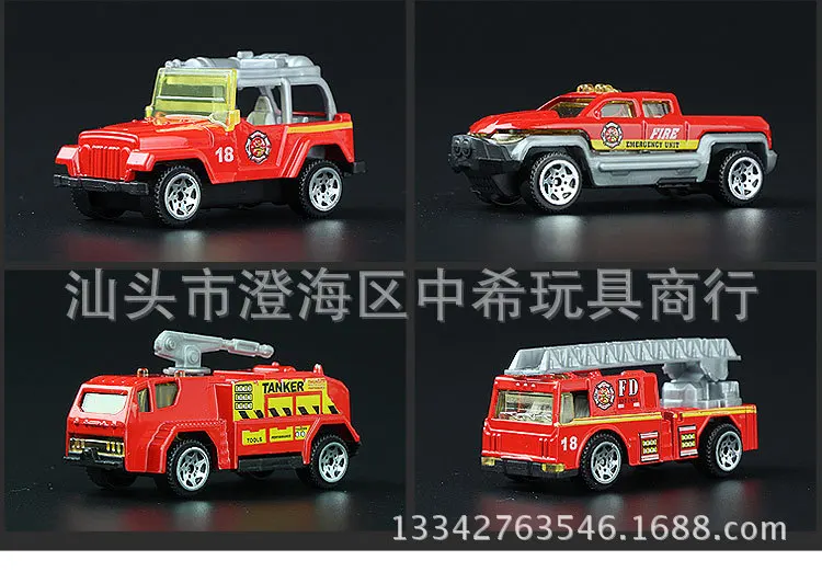 1: 64 раздвижная пожарная машина из сплава 1073 Инерционная модель автомобиля детская развивающая игрушка раздвижная пожарная машина AliExpress