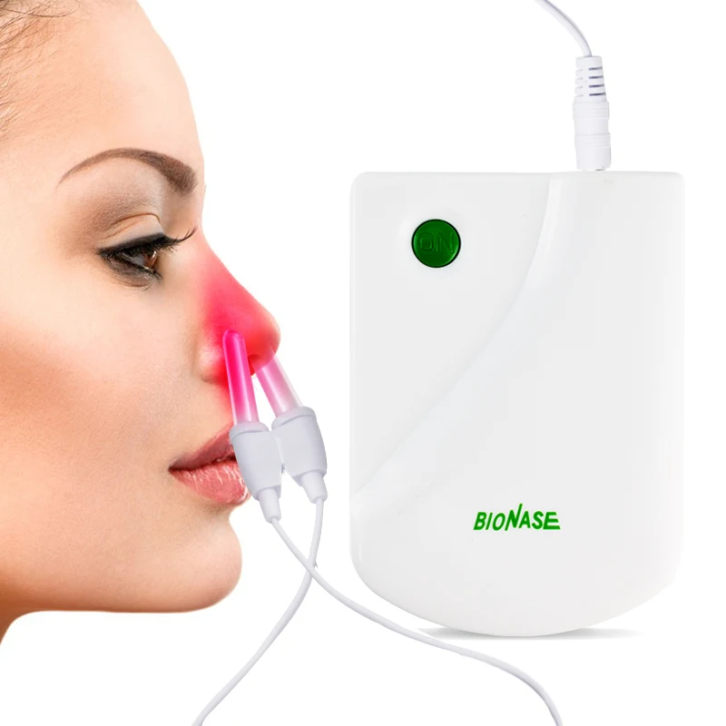 Nose Rhinitis Sinusitis Cure Hay Fever Low Frequency Pulse Laser Proxy BioNase Body Nose Massage Nose Care Therapy Machine 1PCS