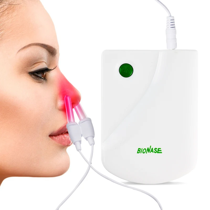 Nose Rhinitis Sinusitis Cure Hay Fever Low Frequency Pulse Laser Proxy BioNase Body Nose Massage Care Therapy Machine 1PCS nose treatment