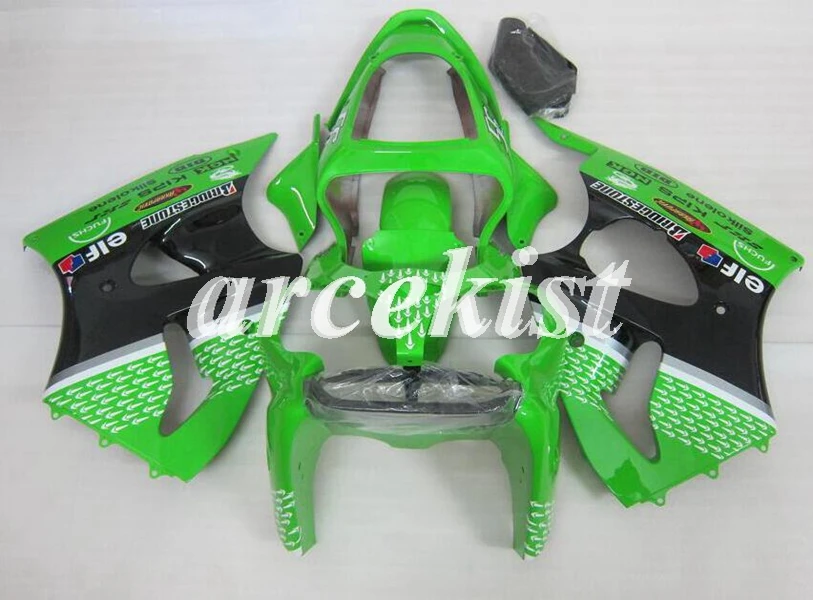 4 бесплатные подарки ABS Обтекатели комплект подходит для kawasaki ZZR600 2005 2006 2007 2008 05 06 07 08 набор кузова зеленый черный эльф