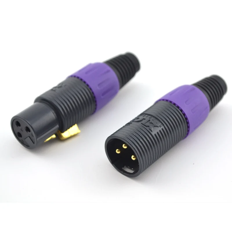 4 лот 24K позолоченный XLO singture-3 XLR разъем, штекер для XLO XLR аудио кабель