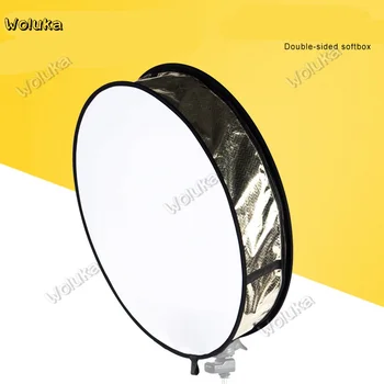 

60cm Gold Universal Foldable Collapsible Softbox Diffuser For LED Light Panel LED Soft Light CD50 T03 ZZ1