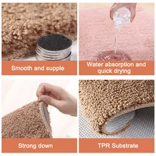 Indoor Doormat Super Absorbent Mud Water Low-Profile Mats Machine Washable Non Slip Mats DEC889