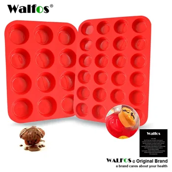 

WALFOS Premium Non-Stick Silicone Muffin Cupcake Baking Pan Set Prefect For Baking Cake Bread Muffin Top Pan Food Grade BPA Free