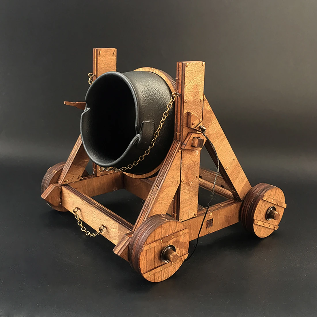 1:35 DIY старинная колесница модель осадная машина деревянная 3d головоломка модель деревянная игрушка деревянные пазлы для детей