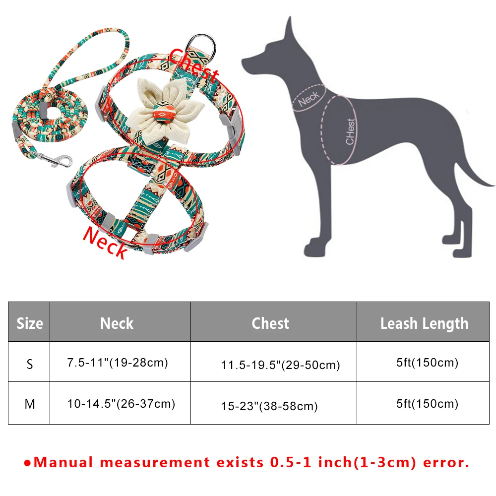 Нейлоновый Поводок для собак с принтом, регулируемый жилет для собак, поводок для прогулок, Поводок для маленьких и средних собак, кошек, чихуахуа, Мопса