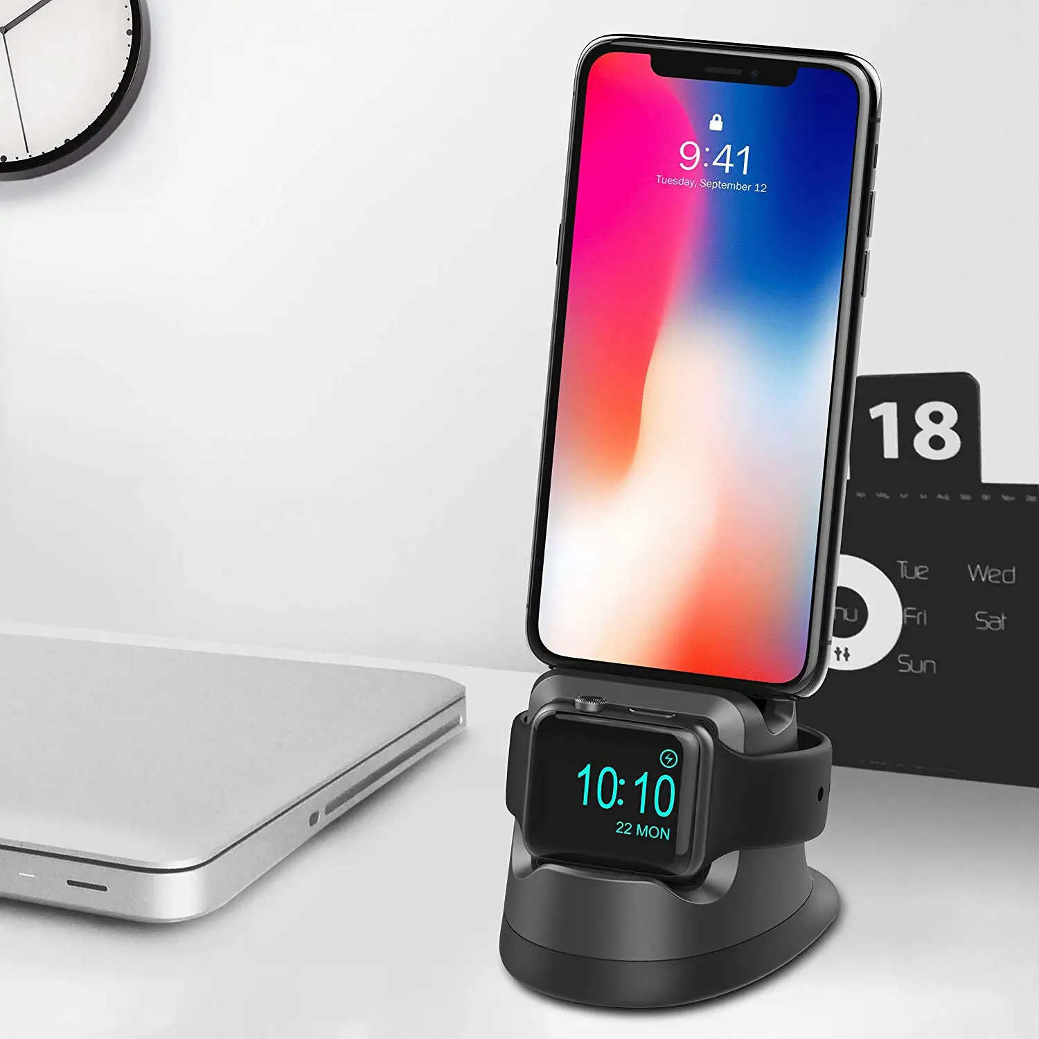 

Cereecoo Charging Stand for iWatch 4, Charging Docks Station for iPhone Holder for Apple Watch Series 4/3/2/1/ AirPods/
