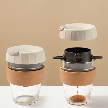 

304 stainless steel reusable tea infuser and previous coffee dripper filter portable drip tea funnel basket MJ070116