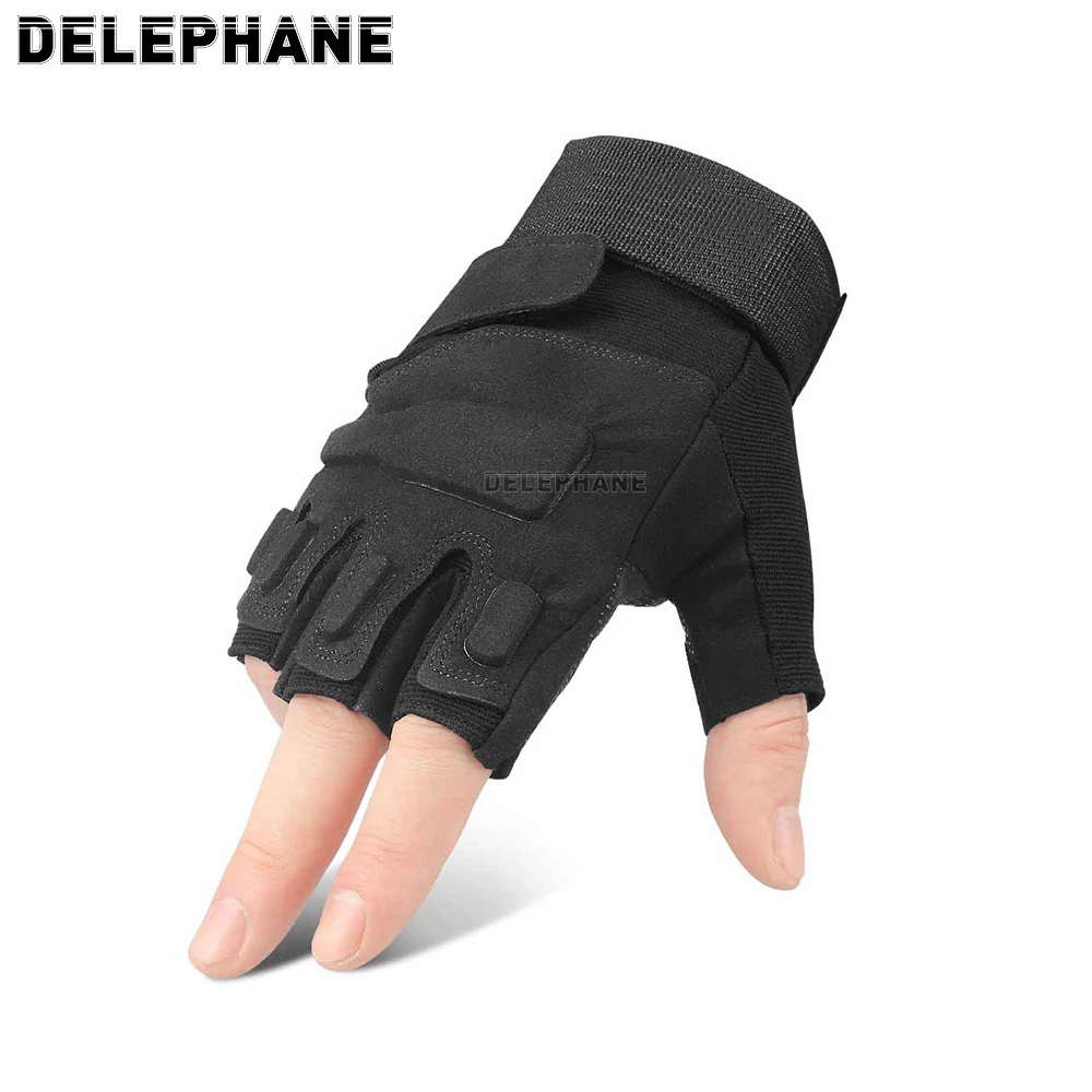 Fashion Adjustable Fingerless Gloves Men Non Slip Cycling Gloves Women  Tactical Military Motorcycle Hand Gloves Airsoft Shooting|Cycling Gloves| -  AliExpress