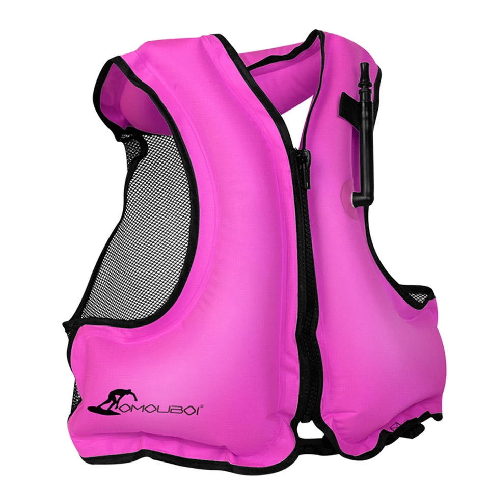 Zwemvest Dinghy Zipper 50N Zwart/Geel - Rubberboot Expert