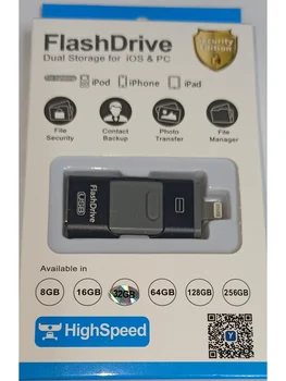 

PENDRIVE 32GB usb otg for iPhone X 6,6 Plus 7 7 PLUS 8 PLUS ipad PENDRIVE HD memory stick dual use mobile