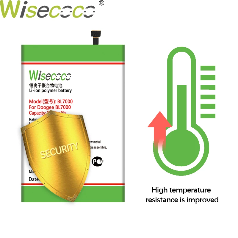 Wisecoco BL7000 8300 мАч аккумулятор для DOOGEE BL7000 BL 7000 телефон высокое качество батарея Raplacement+ номер отслеживания