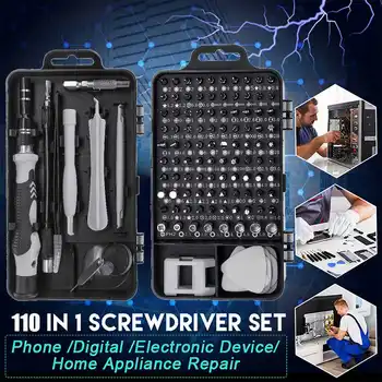 

Alloy Steel Screwdriver Kits 110 in 1 Torx Multifunctional Repair Tool Screwdriver Set For Phones Tablet PC Repairing Tool Sets