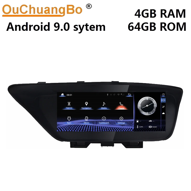 Ouchuangbo аудио плеер радио для ES300 250 350 2013 2017 с системой Android 9 0 10 25 дюймов 4 Гб + 64
