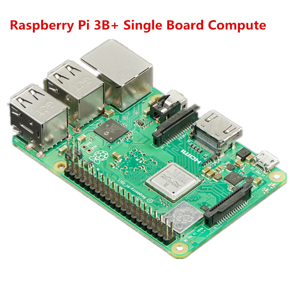 Single Board Computer, Raspberry Pi 3 Model B+, BCM2837B0 SoC64-bit 1.4GHz  quad core processor, 1GB of RAM,, IoT, PoE Enabled,