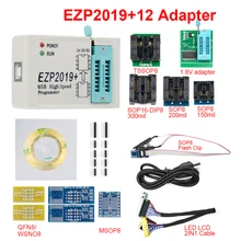 Versão mais recente EZP2019 High-speed USB SPI Programador EZP 2019 Support24 25 93 25 EEPROM Flash BIOS Chip full conjunto