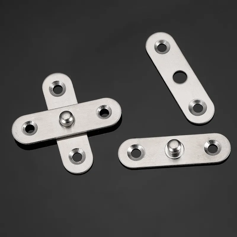 360 Degrees Rotating Door Pivot Tone Rotary Thickened Stainless Steel Wood Doors Hinges Location Shaft Furniture Hinge Hidden ► Photo 3/5
