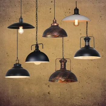 

Night Light American nostalgic industrial style Restaurant Kitchen light vintage iron lamp E27 Nordic Vintage pendant lights