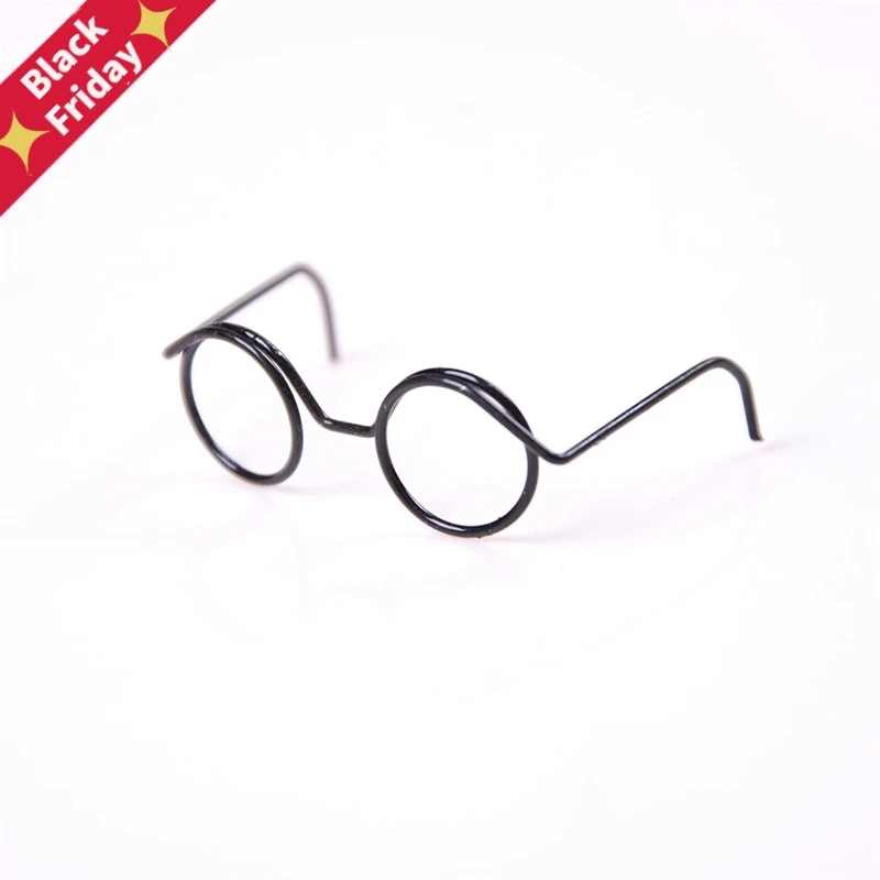 Great Collection 2PCS Fashion Round Frame Lensless Retro Cool Doll Glasses For BJD Doll 1/6 30cm great collection 2pcs fashion round frame lensless retro cool doll glasses for bjd doll 1 6 30cm