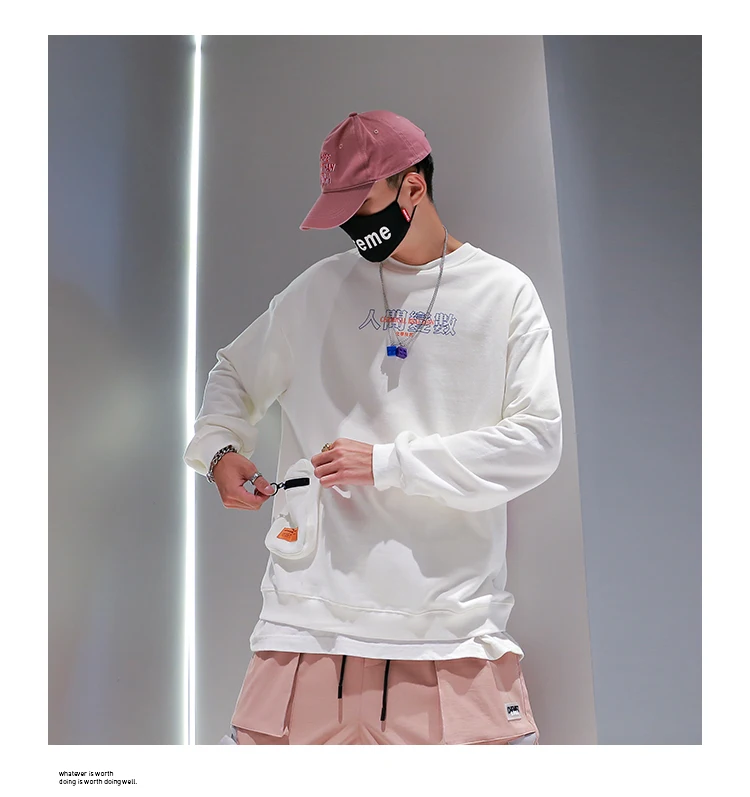 Golomise мужские модные Свободные повседневные пуловеры с карманами, хип-хоп толстовки