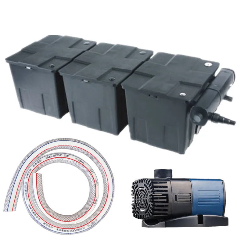 CBF-350C A SET SUNSUN CBF-350C Koi система фильтрации для разведения рыб в пруду, оборудование фильтра циркуляции воды. Очистители воды, которые могут переносить УФ бактерицидные трубки - Цвет: CBF-350C A SET