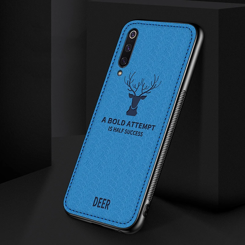Синий Для Xiaomi mi A3 Lite CC9 E mi 9T Pro mi 9SE чехол силиконовый тканевый чехол красный mi 7A Note7 Pro K20 Pro противоударный мягкий чехол - Цвет: Синий