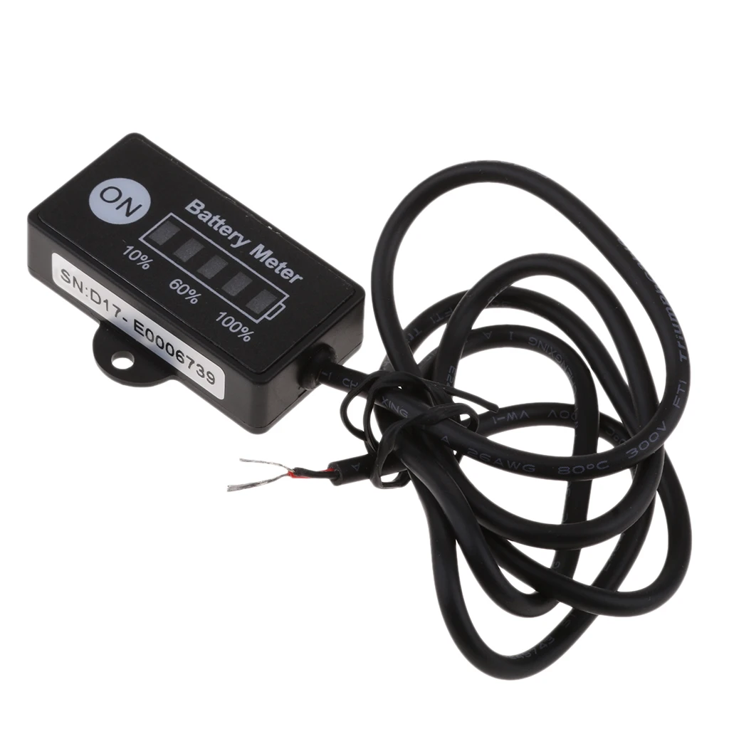 Гольф тележки Мини DC 12V 24V светодиодный индикатор батареи Калибр метр мотоцикл мощный