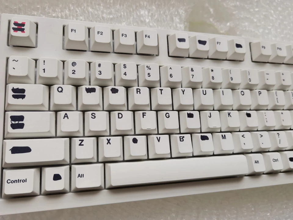 Gmk redactedキーキャップmxスイッチメカニカルキーボードpbt染料昇華