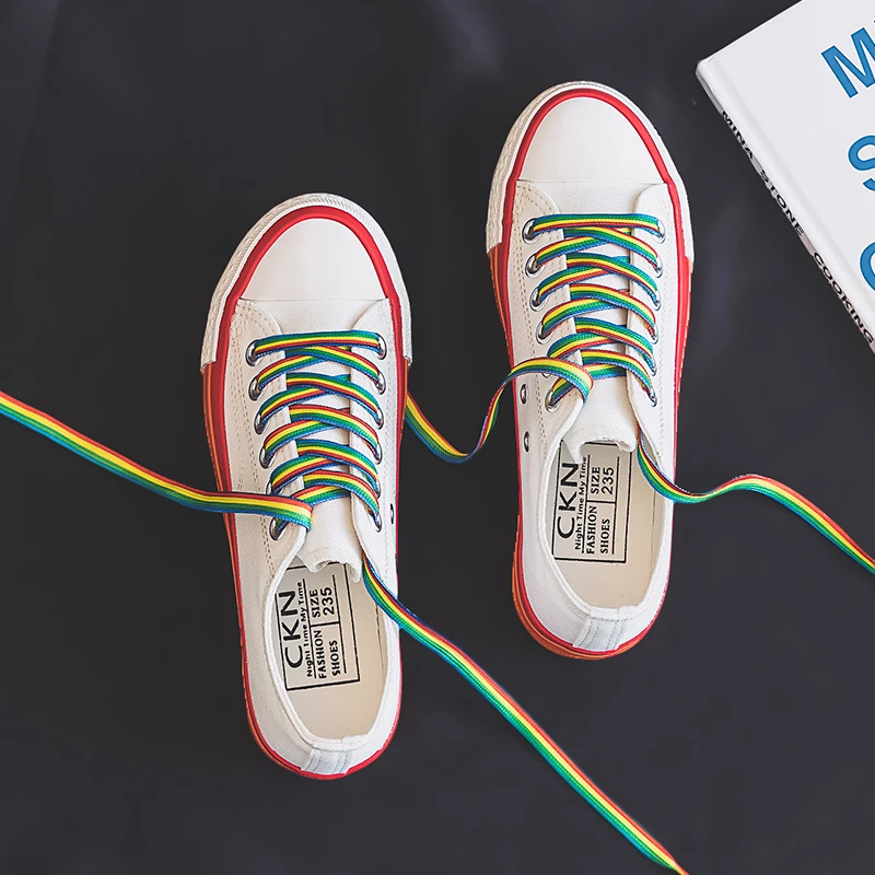 ladies rainbow trainers