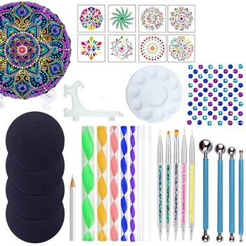 

Mandala Dotting Tools for Painting Rocks Pottery Portable Multifunction Embossing Dot Kit Dotting Tool Art Drawing Set
