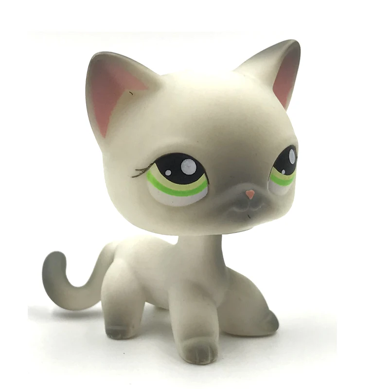 LPS CAT оригинальный pet shop Симпатичные игрушки стоят немного короткие волосы кошка
