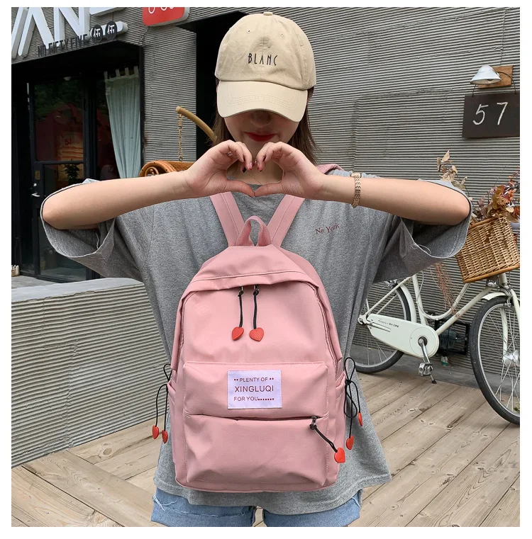 Студенческий холщовый рюкзак оптом стиль корейский стиль INS ветер рюкзак открытый рюкзак поколение жира